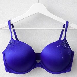 Victoria secret very sexy push up  Purple bra jeweled 36D